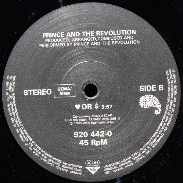 Prince And The Revolution - Kiss (12" Tweedehands)