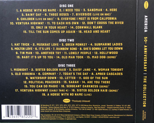 America (2) - 50th Anniversary (The Collection) (CD Tweedehands)