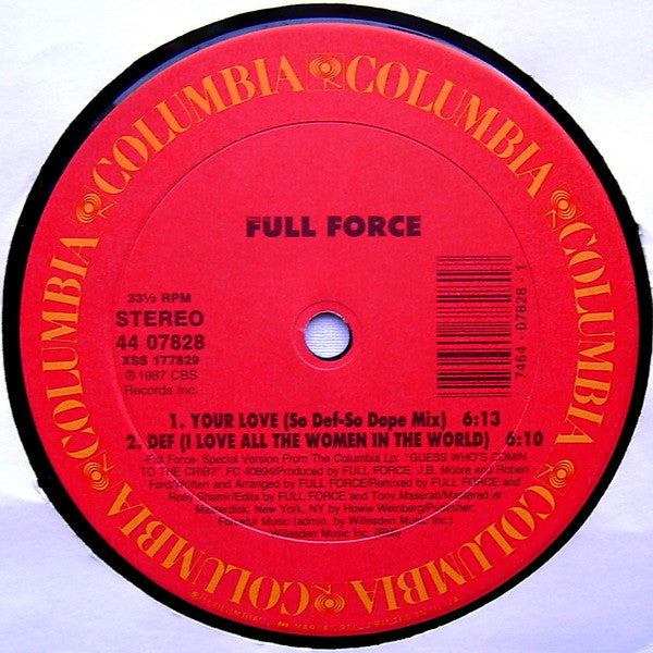 Full Force - Your Love Is So Def (12" Tweedehands)