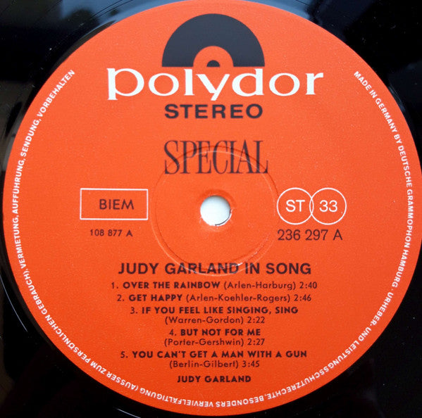 Judy Garland - Judy Garland In Song (LP Tweedehands)