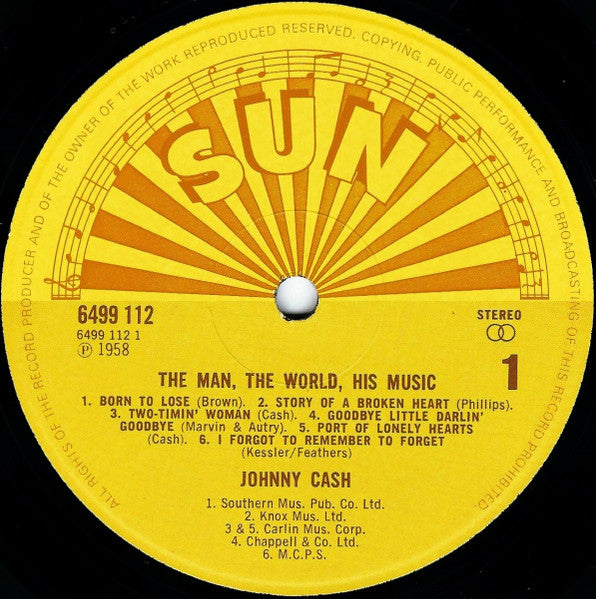Johnny Cash - The Man, The World, His Music (LP Tweedehands) - Discords.nl