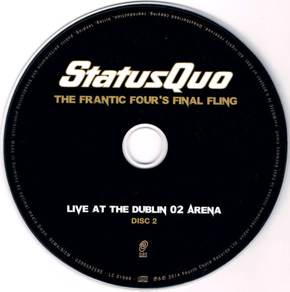 Status Quo - The Frantic Four's Final Fling - Live At The Dublin O2 Arena (CD)