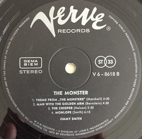 Jimmy Smith - Monster (LP Tweedehands) - Discords.nl