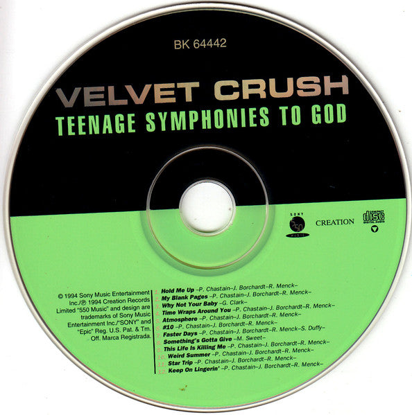 Velvet Crush - Teenage Symphonies To God (CD Tweedehands)