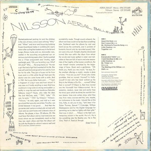 Harry Nilsson - Aerial Ballet (LP Tweedehands) - Discords.nl