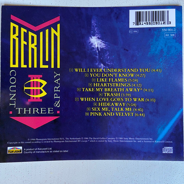 Berlin - Count Three & Pray (CD Tweedehands)