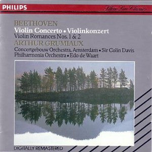 Ludwig van Beethoven - Arthur Grumiaux, Concertgebouworkest, Sir Colin Davis, Philharmonia Orchestra, Edo de Waart - Violin Concerto / Violin Romances Nos. 1 & 2 (CD Tweedehands)