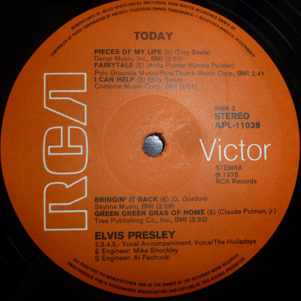 Elvis Presley - Today (LP Tweedehands)