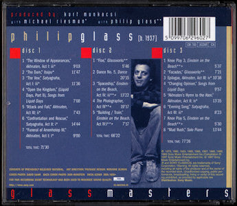 Philip Glass - Glassmasters (CD) - Discords.nl