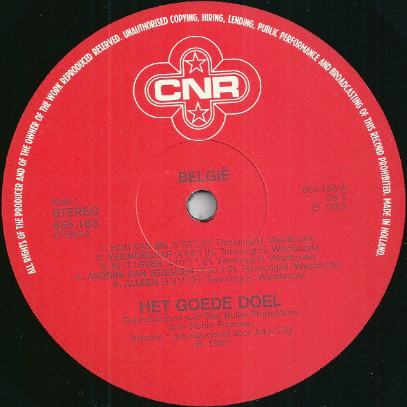 Het Goede Doel - België (LP Tweedehands) - Discords.nl