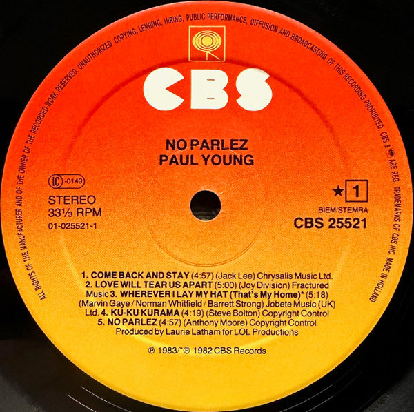 Paul Young - No Parlez (LP Tweedehands)