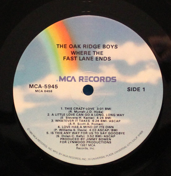 Oak Ridge Boys, The - Where The Fast Lane Ends (LP Tweedehands) - Discords.nl