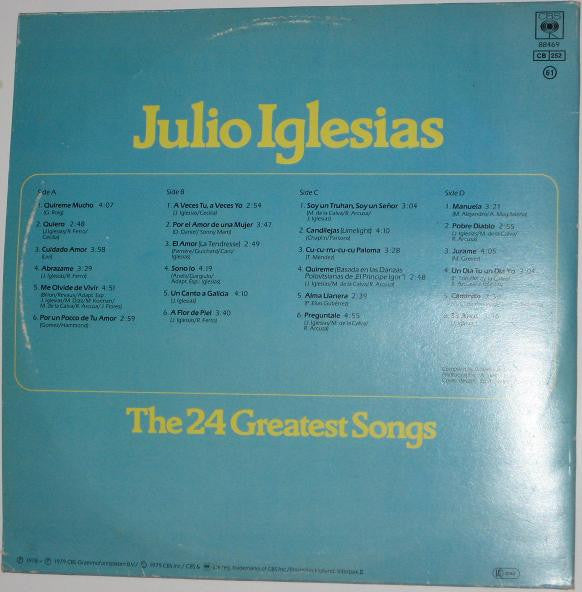 Julio Iglesias - The 24 Greatest Songs (LP Tweedehands)