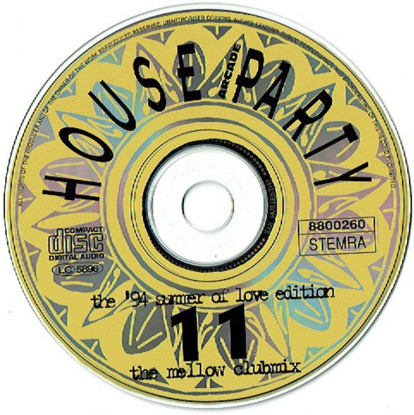 DJ Jean - House Party 11 (The '94 Summer Of Love Edition - The Mellow Clubmix) (CD)