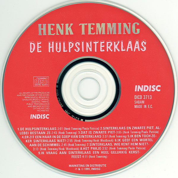 Henk Temming - De Hulpsinterklaas (CD Tweedehands)