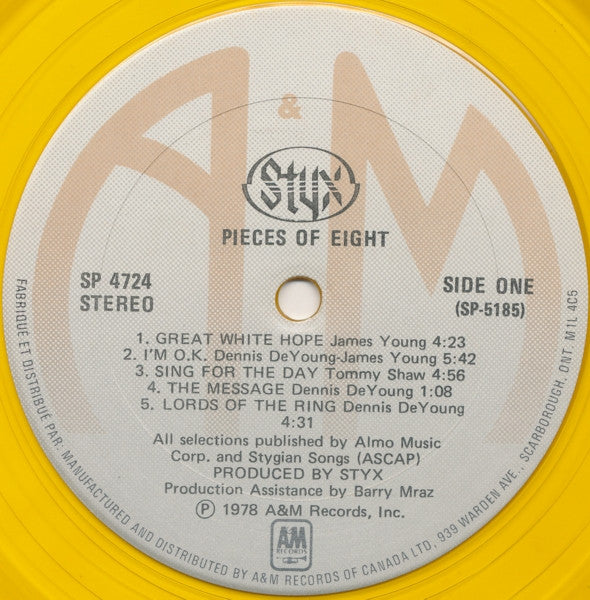 Styx - Pieces Of Eight (LP Tweedehands)