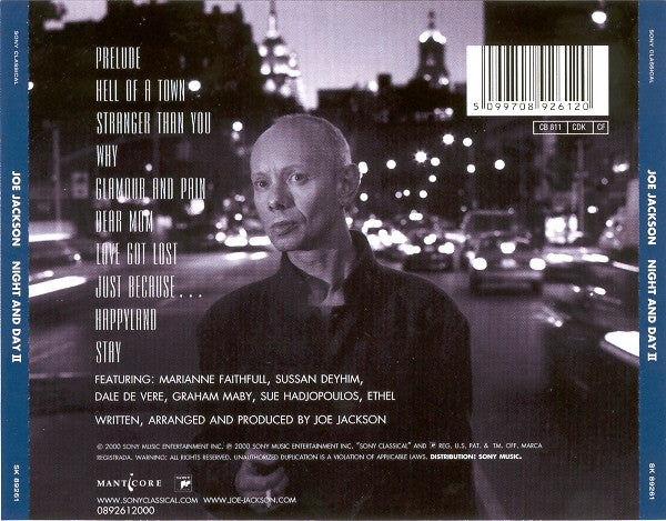 Joe Jackson - Night And Day II (CD)