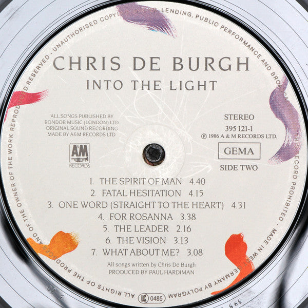 Chris de Burgh - Into The Light (LP Tweedehands)