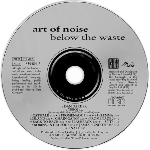 Art Of Noise, The - Below The Waste (CD Tweedehands)
