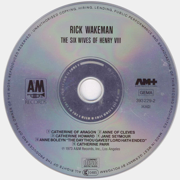 Rick Wakeman - The Six Wives Of Henry VIII (CD)