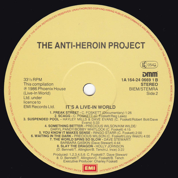 Various - The Anti-Heroin Project - It's A Live-In World (LP Tweedehands)