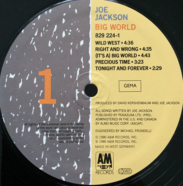 Joe Jackson - Big World (LP Tweedehands)