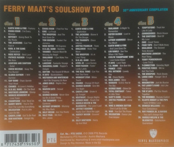 Various - Ferry Maat's Soulshow Top 100 (35th Anniversary Compilation) (CD Tweedehands) - Discords.nl