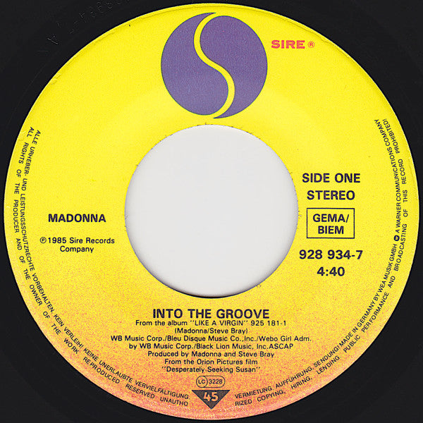 Madonna - Into The Groove (7-inch Tweedehands)