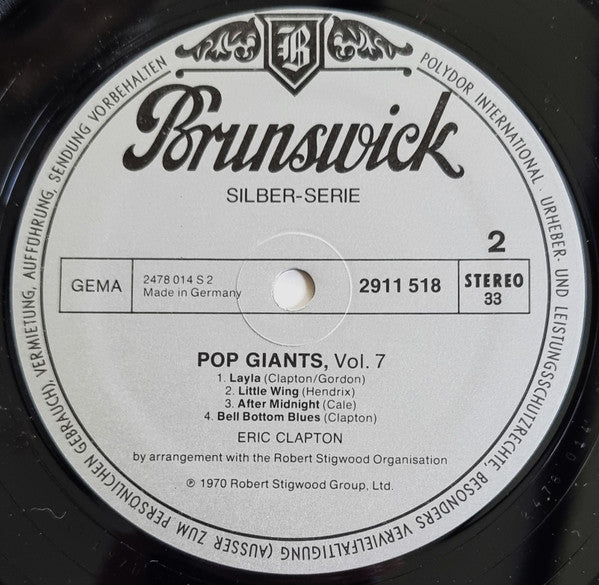 Eric Clapton - Pop Giants, Vol. 7 (LP Tweedehands)