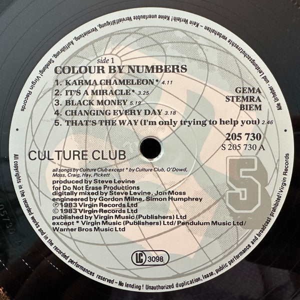 Culture Club - Colour By Numbers (LP Tweedehands)