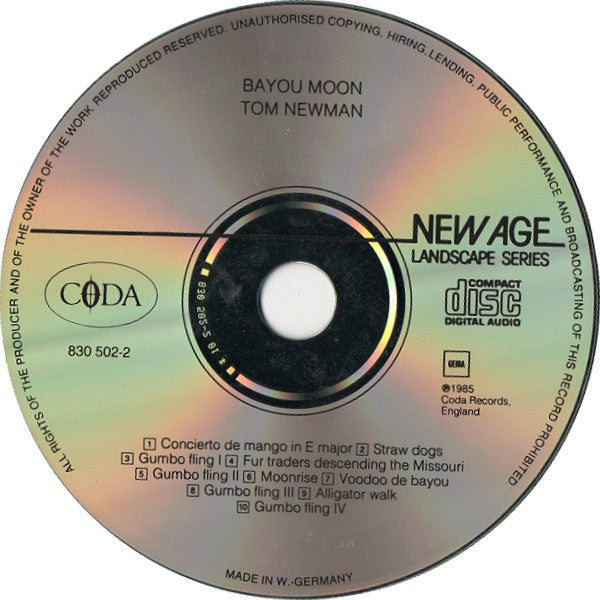 Tom Newman - Bayou Moon (CD Tweedehands)