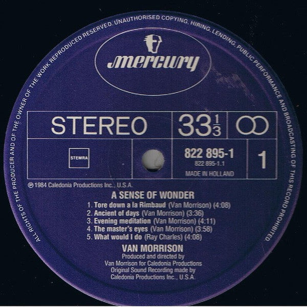 Van Morrison - A Sense Of Wonder (LP Tweedehands)