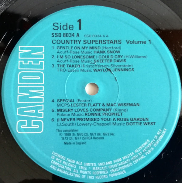 Various - Country Superstars - Volume One (LP Tweedehands) - Discords.nl