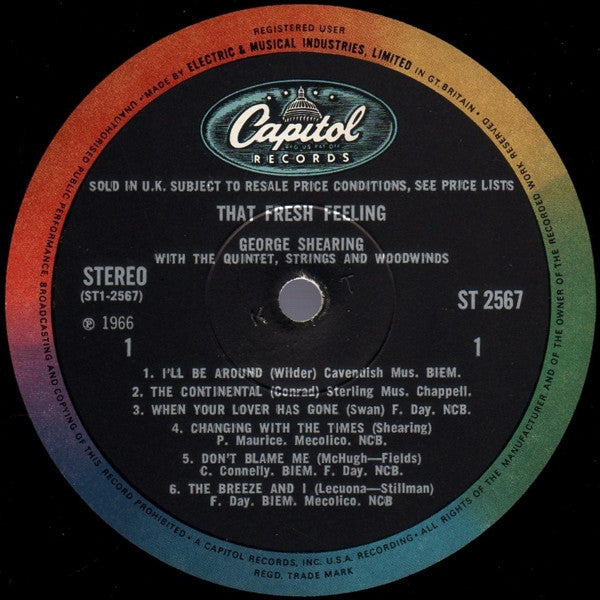 George Shearing Quintet, The - That Fresh Feeling! (LP Tweedehands) - Discords.nl
