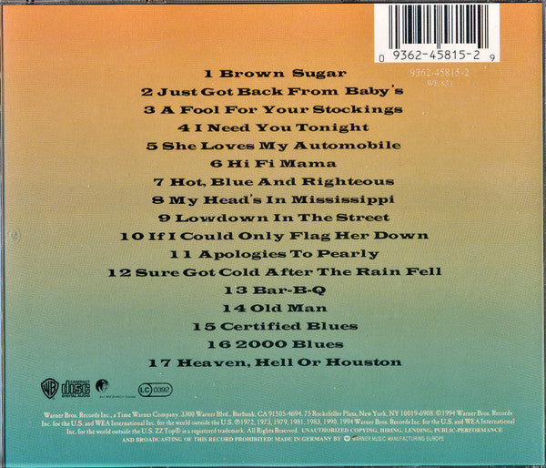 ZZ Top - One Foot In The Blues (CD)