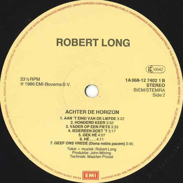 Robert Long - Achter De Horizon (LP Tweedehands)