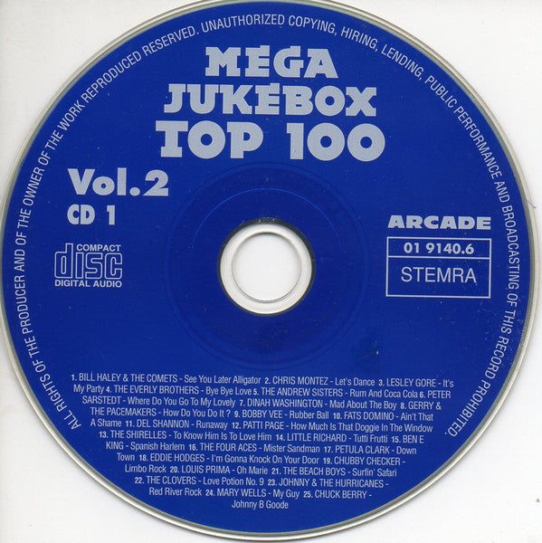 Various - Mega Jukebox Top 100 Volume 2 (CD)