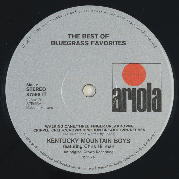 Kentucky Mountain Boys - Blue Grass Favorites (LP Tweedehands) - Discords.nl