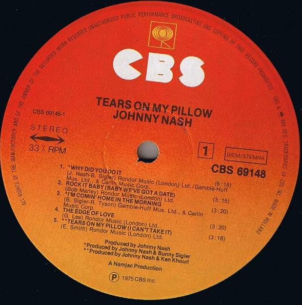 Johnny Nash - Tears On My Pillow (LP Tweedehands)