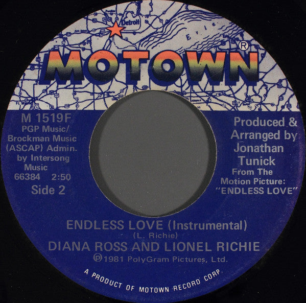 Diana Ross And Lionel Richie - Endless Love (7-inch Tweedehands)