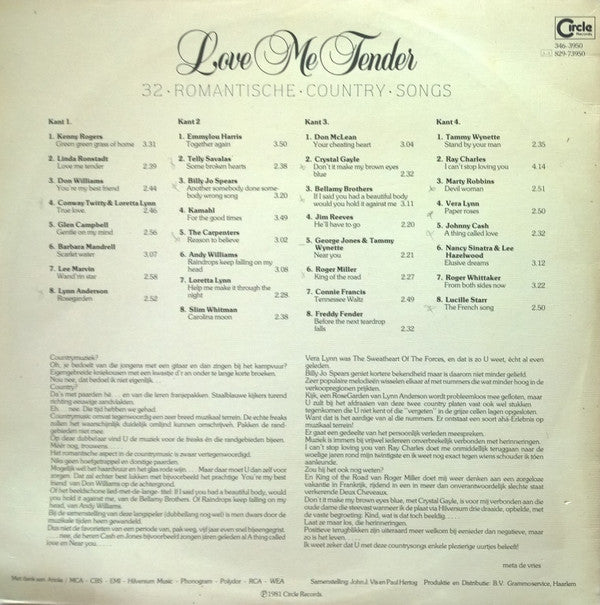 Various - Love Me Tender (LP Tweedehands)