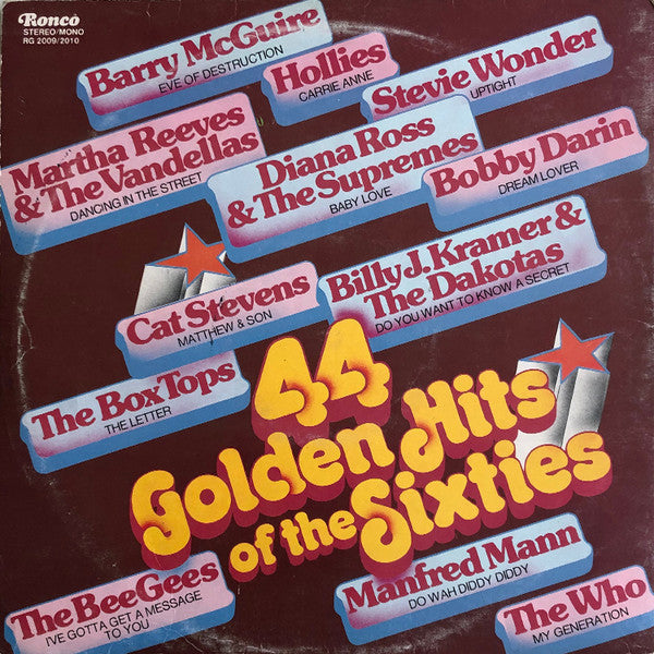 Various - 44 Golden Hits Of The Sixties (LP Tweedehands)