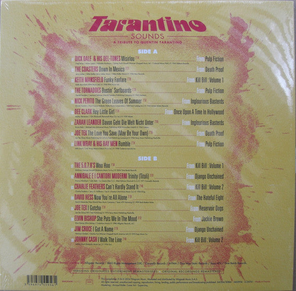 Various - Tarantino Sounds - A Tribute To Quentin Tarantino (LP) - Discords.nl