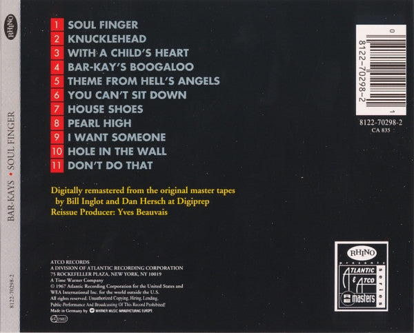 Bar-Kays - Soul Finger (CD)