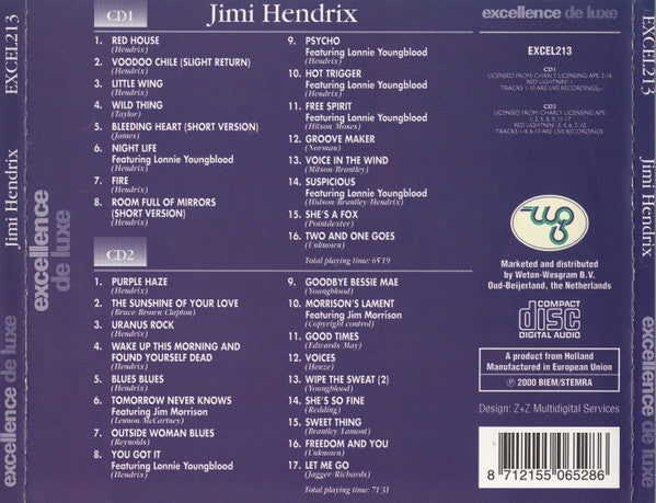 Jimi Hendrix - 33 Rockguitar Standards (CD Tweedehands)