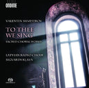 V. Silvestrov - To thee we sing:sacred choral works (CD) - Discords.nl
