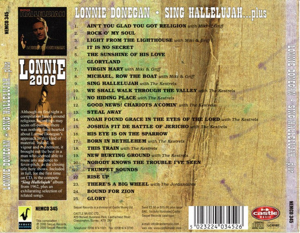 Lonnie Donegan - Sing Hallelujah Plus (CD)