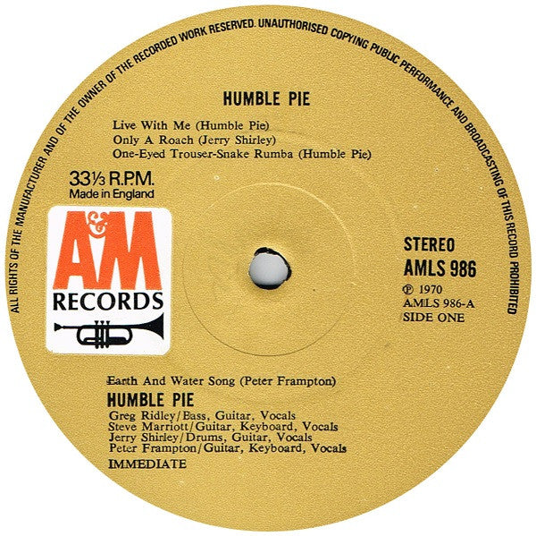 Humble Pie - Humble Pie (LP Tweedehands) - Discords.nl