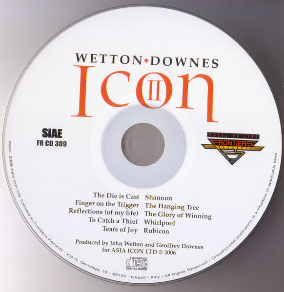 Wetton/Downes - Icon II: Rubicon (CD)