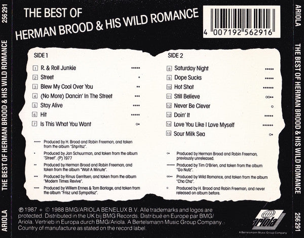 Herman Brood & His Wild Romance - The Best Of Herman Brood & His Wild Romance (CD Tweedehands)